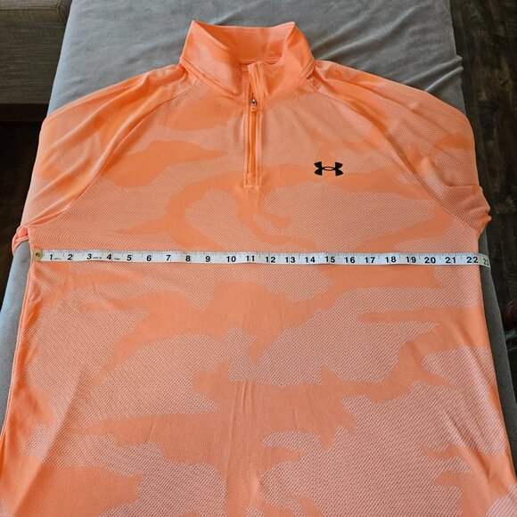 Under Armour Men's Orange Camo Pullover - Size Large - Picture 9 of 9